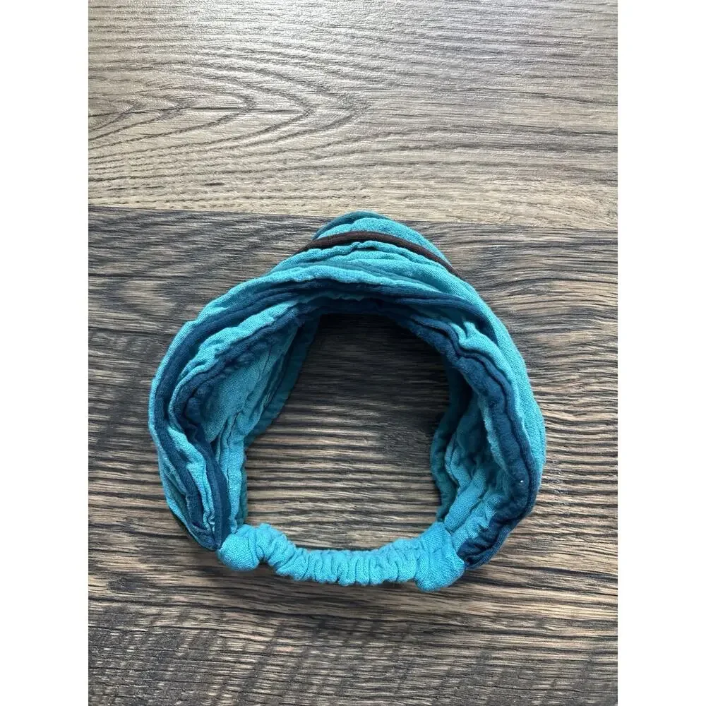 Handmade Nepal Cotton Headband Head Wrap Boho Hippie Yoga Festival Turquoise